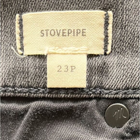 NWT Madewell Petite Stovepipe Jeans in Banberry Wash: Raw-Hem Edition, Size 23P - Picture 9 of 16